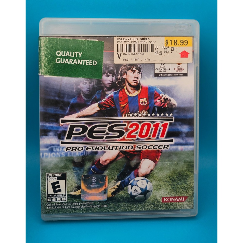 PES 2011 Pro Evolution Soccer  Playstation 3 Complete Lionel Messi Konami Game